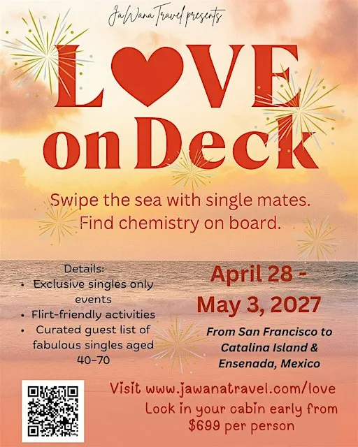 Love on Deck -A Singles Cruise for Connection, Chemistry & Coastal Magic