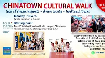 Chinatown Cultural Walk in Kuala Lumpur (tip-based)-Monday session