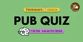 Pub Quiz Barcelona - Thursdays - Galactic Bear - Gràcia