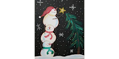 Stacking Snowmen - Paint and Sip in Sacramento | Classpop!™