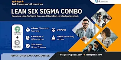 Lean Six Sigma Green & Black Belt Combo Certification in Manchester, MI