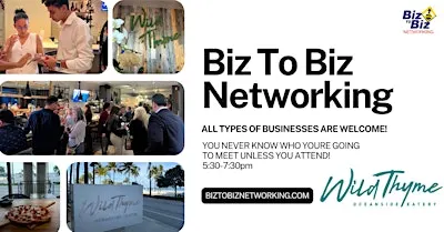 Biz To Biz Networking at Wild Thyme Atlantic Hotel