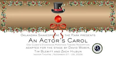 An Actor's Carol | Friday, November 27, 2026 | 8:00pm