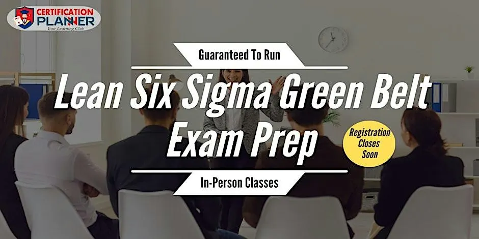 Six Sigma Green Belt with Exam Voucher In-Person Training in Albuquerque