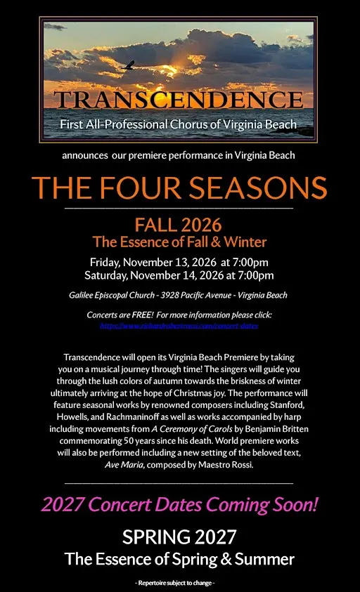 Transcendence Premiere Concert THE ESSENCE OF FALL & WINTER
