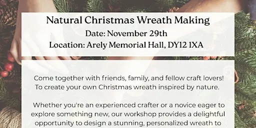 Natural Christmas Wreath Making