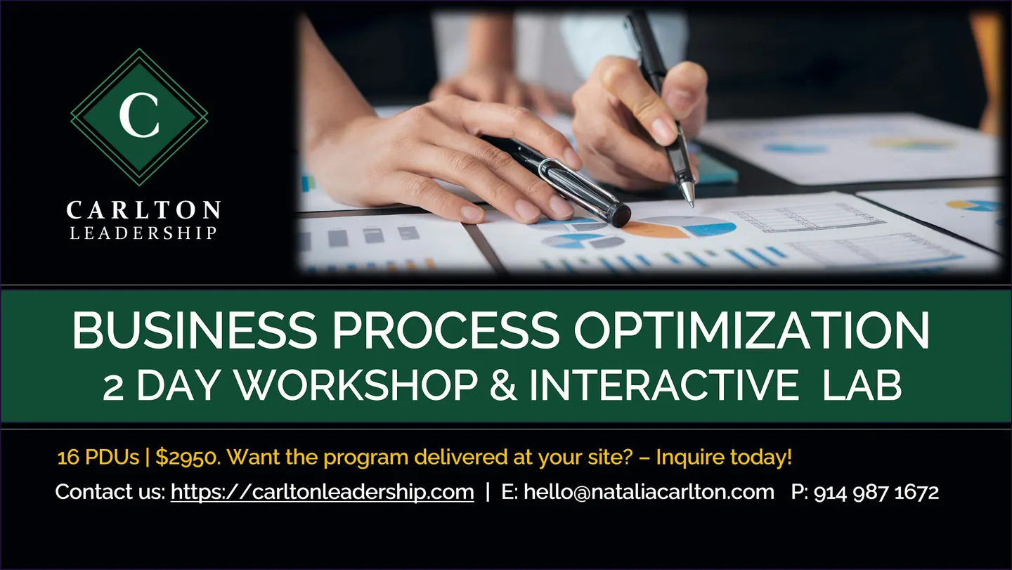 Business Process Optimization Workshop | October 22 - 23, 2026