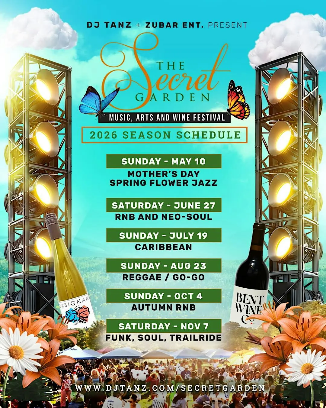 SECRET GARDEN FUNK, SOUL, and TRAILRIDE MUSIC, ARTS and WINE FESTIVAL