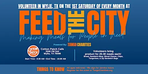 Feed The City Wylie: Making Meals for People In Need