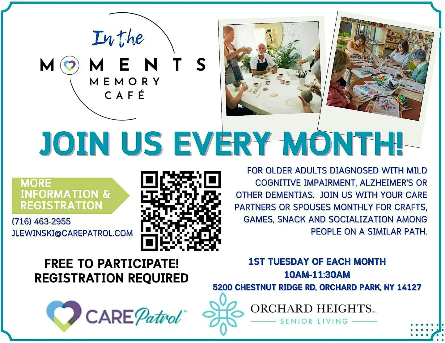 In The Moments Memory Cafe- Southtowns