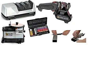 Sharpening Knives and Chisels: Manual and Electric Sharpeners