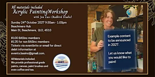 Acrylics Workshop (materials included): with Jen Cass