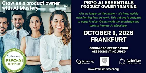 Product Owner - AI Essentials (PSPO-AIE). A Scrum.org Certified Training.