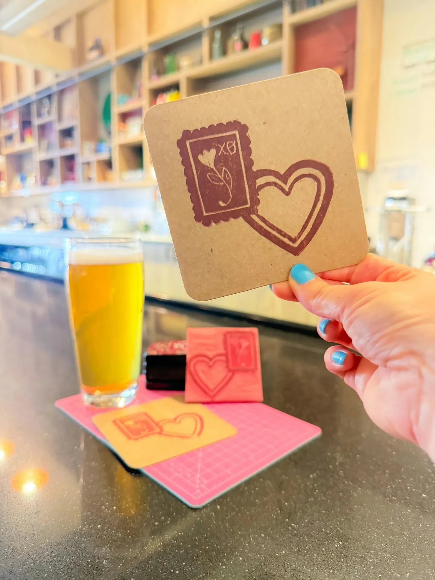 Pints and Prints | DIY Coasters