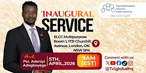 NEW CHURCH - INAUGURAL SERVICE