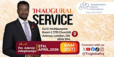 NEW CHURCH - INAUGURAL SERVICE