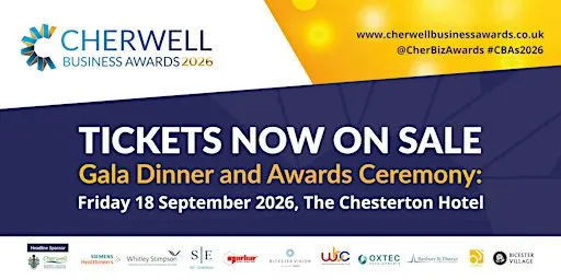 Cherwell Business Awards 2026 Gala Dinner and Award Ceremony