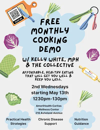 FREE Cooking Demonstration: Affordable, Healthy Eating w/ Kelly White, MPH