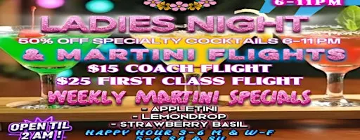 Ladies Night Martini Flights & 50% Off Cocktails ✨ at Central Shore