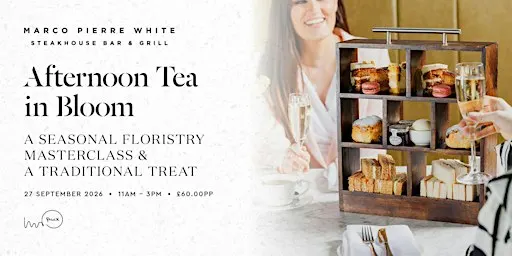 Autumnal Wreath workshop & afternoon tea in Marco Pierre White
