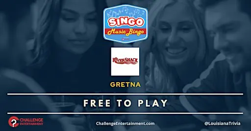 Weekly SINGO Music Bingo Nights at Rivershack - Gretna