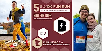 5k and 10k Fun Run x Bad Weather Brewing Co | 2026 MN Brewery Run