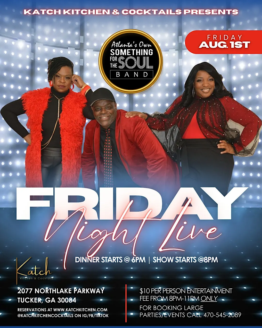 FRIDAY NIGHT LIVE @ KATCH KITCHEN & COCKTAILS | LIVE MUSIC | 8PM-11PM