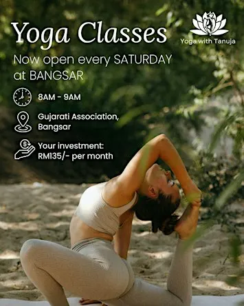 Yoga Classes Every Saturday at Bangsar 8AM