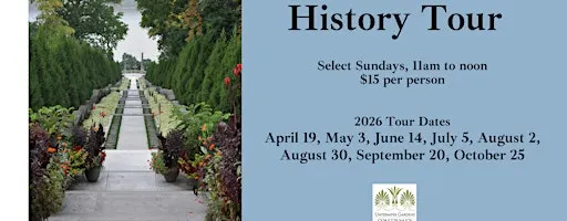 Untermyer Gardens History Tour, 11am - 12pm