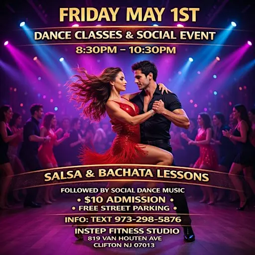 Dance Social And Lessons In Clifton NJ! Salsa & Bachata Classes!