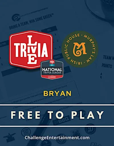 Weekly Live Trivia Nights at Murphy's Law - Bryan