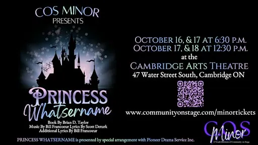 COS Minor Presents PRINCESS WHATSERNAME Sunday October 18th 12:30pm