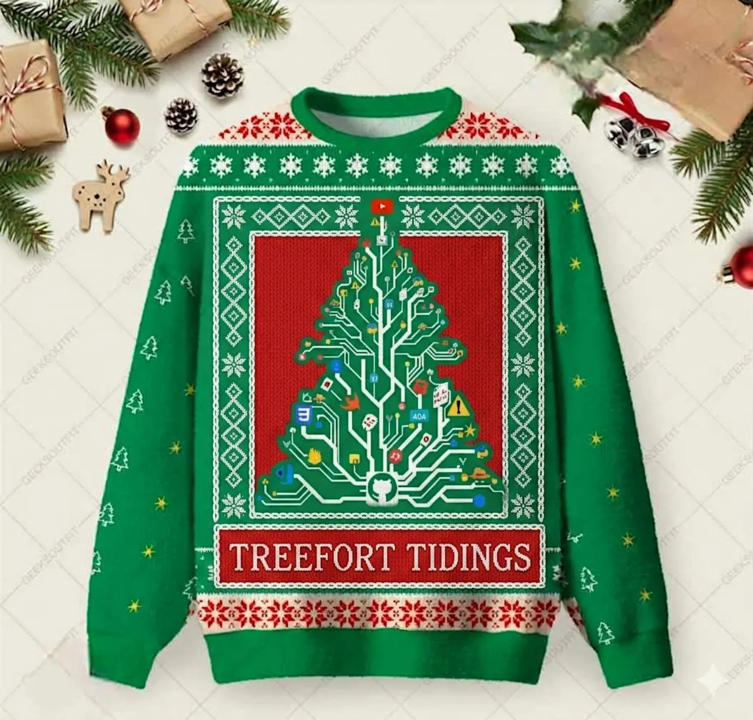 Tree Fort Tidings-Ugly Sweater, Potluck, Holiday Karaoke Party Sing Along