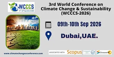3rd World Conference on Climate Change & Sustainability (WCCCS-2026)