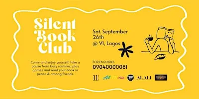 Silent Book Club VI: Victoria Island Lagos (Sept Edition)