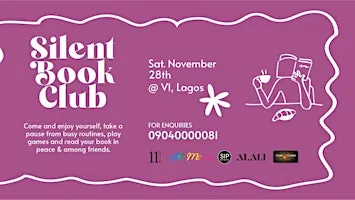 Silent Book Club VI: Victoria Island Lagos (Nov Edition)