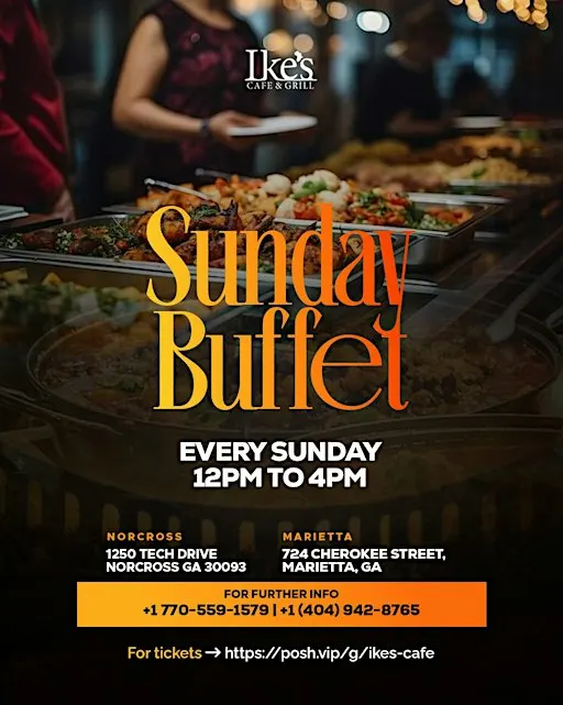 Sunday African Buffet @ Ikes - Norcross