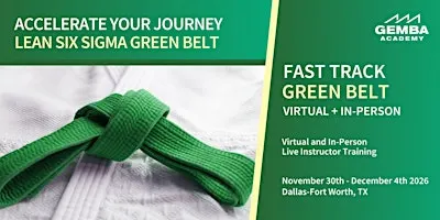 Fast Track to Lean Six Sigma Green Belt Certification