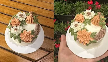 HTX Cake Decorating Experience: Fall Buttercream Florals