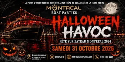 FÊTE SUR BATEAU HALLOWEEN HAVOC MONTRÉAL 2026 | LE VAISSEAU FANTÔME