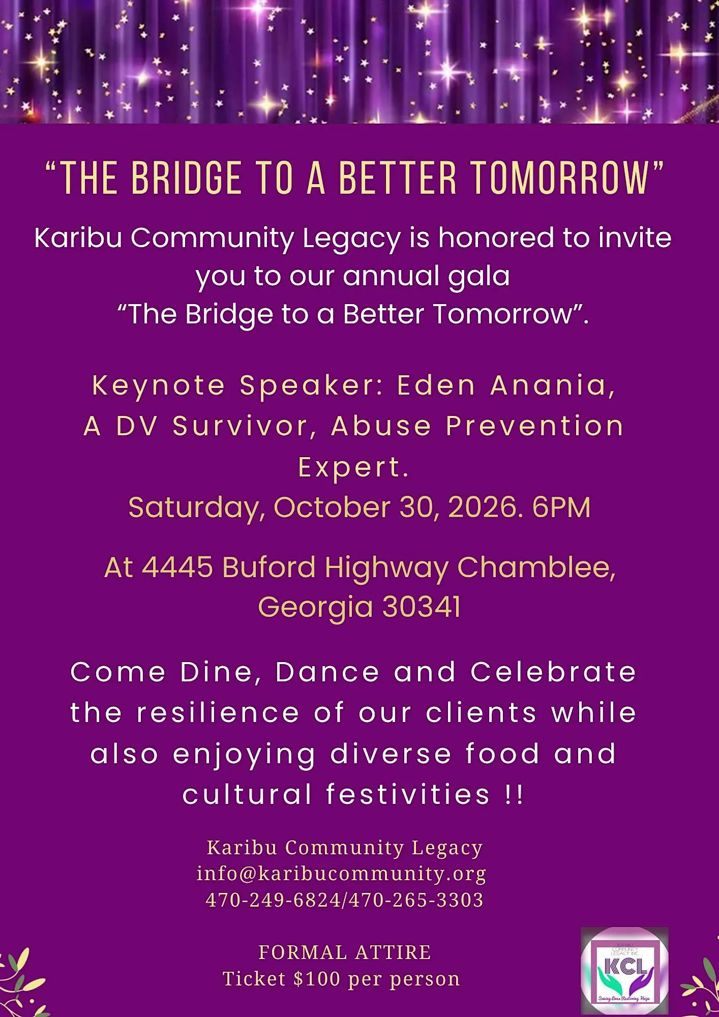 “The Bridge to a Better Tomorrow” Annual Gala