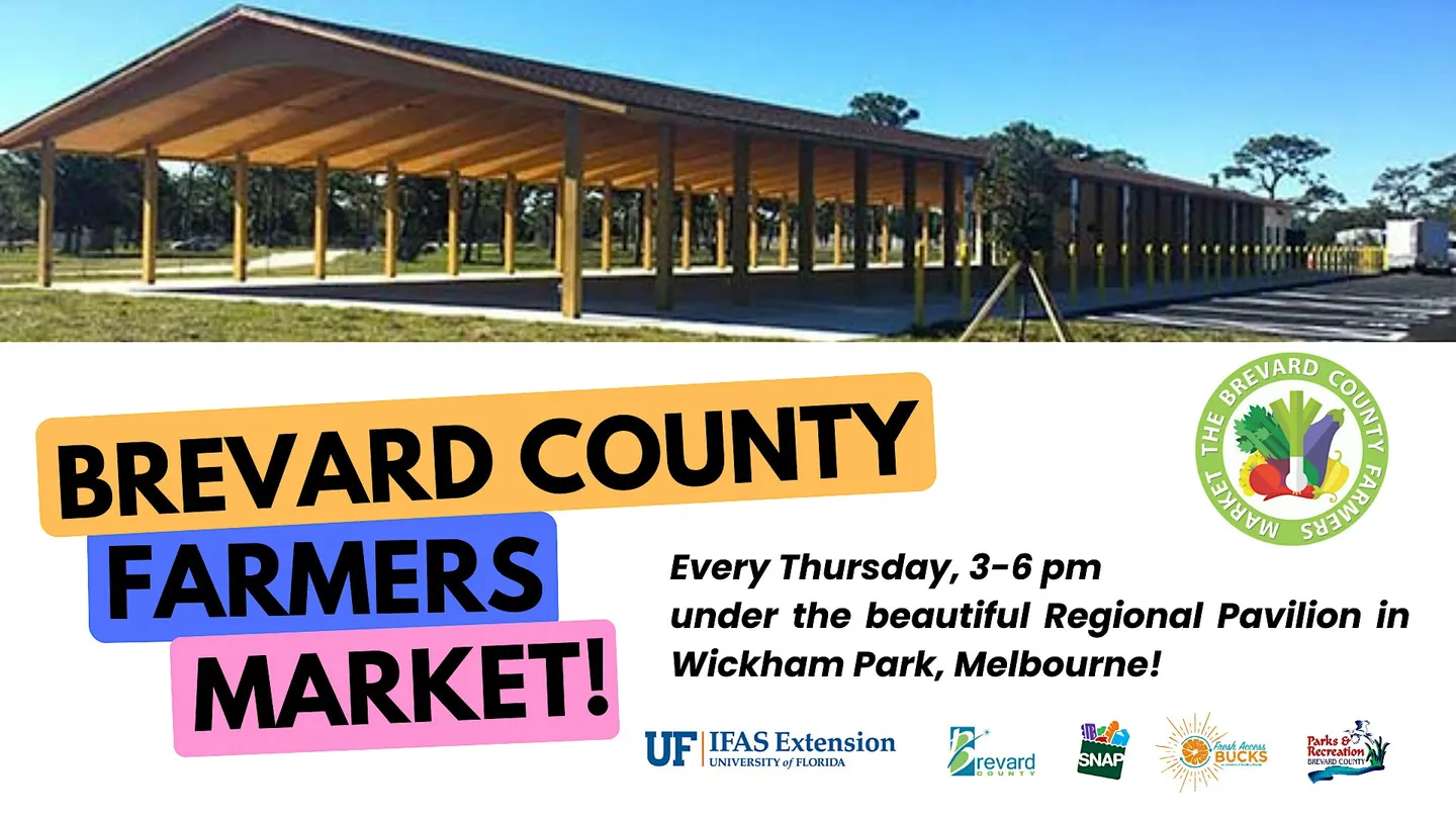 Brevard County Farmers Market: Every Thursday 3-6pm in Wickham Park