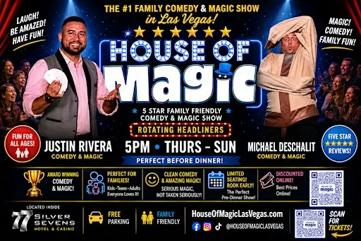 House of Magic Las Vegas | Comedy Magic Show at Silver Sevens