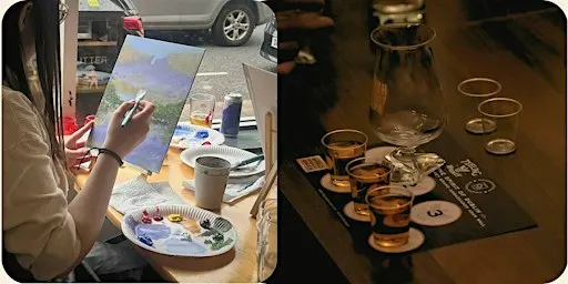 Paint and Sip Whiskey Tasting at Boundary Taproom