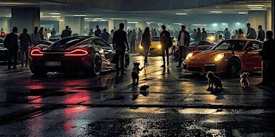 Wheels and Paws and All Star Gym presents The parking garage Car Party
