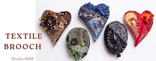 Textile brooch workshop