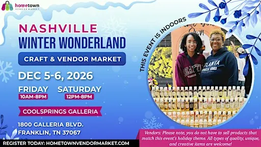 Nashville Winter Wonderland Craft & Vendor Market