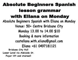 Absolute Beginner Spanish Grammar Senior on Monday with Eliana