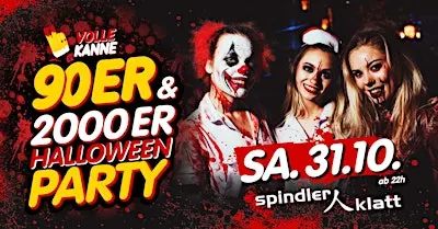 Volle Kanne 90er & 2000er – Halloween Party im Spindler & Klatt