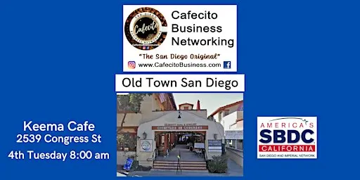 Cafecito Business Networking, Old Town, 4th Tuesday Dec